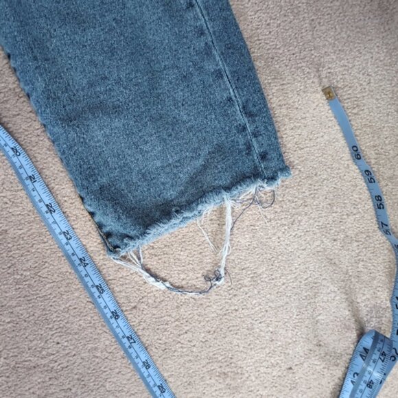 Kendall & Kylie The Icon High Rise Straight Distressed Grunge Punk Jeans 30 - Picture 7 of 9